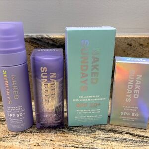 Naked Sundays Set of 4 Sunscreens SPF 50 NWT